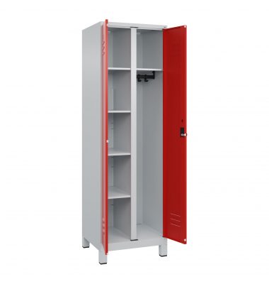 C+P Garderobenschrank Classic PLUS 2Abteile 1950x600x500mm l.grrt