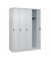 Spind Classic Plus lichtgrau 080000-40-S10008, 4 Schließfächer 120,0 x 50,0 x 185,0 cm