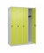 Spind Classic Plus clowngr&uuml;n, lichtgrau 080000-40-S10009, 4 Schlie&szlig;f&auml;cher 120,0 x 50,0 x 185,0 cm