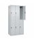 Spind Classic Plus lichtgrau 080300-30-S10008, 6 Schließfächer 90,0 x 50,0 x 185,0 cm