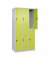 Spind Classic Plus clowngrün, lichtgrau 080300-30-S10009, 6 Schließfächer 90,0 x 50,0 x 185,0 cm