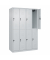 Spind Classic Plus lichtgrau 080300-40-S10008, 8 Schließfächer 120,0 x 50,0 x 185,0 cm