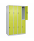 Spind Classic Plus clowngrün, lichtgrau 080300-40-S10009, 8 Schließfächer 120,0 x 50,0 x 185,0 cm