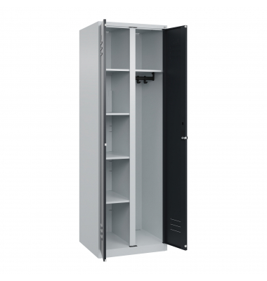 C+P Garderobenschrank Classic PLUS 2Abteile 1850x600x500mm l.grs.gr