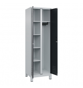 C+P Garderobenschrank Classic PLUS 2Abteile 1950x600x500mm l.grs.gr