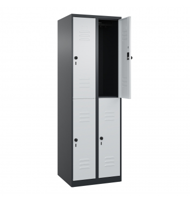 C+P Spind Classic PLUS doppelt 2Abteile 1850x600x500mm s.grl.gr