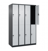 C+P Spind Classic PLUS doppelt 4Abteile 1850x1200x500mm s.grl.gr