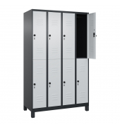 C+P Spind Classic PLUS doppelt 4Abteile 1950x1200x500mm s.grl.gr