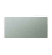 Glasboard matte 7-104364 runde Ecke 100x200cm sage green