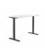 Sitz-Steh-Schreibtisch FLEX MODUL, elektrisch h&ouml;henverstellbar, 60,5-125,5cm (H), 160x80cm (BxT), rechteckig, wei&szlig; / schwarz