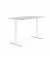 Sitz-Steh-Schreibtisch FLEX MODUL, elektrisch h&ouml;henverstellbar, 60,5-125,5cm (H), 200x80cm (BxT), rechteckig, lichtgrau / wei&szlig;