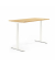 Sitz-Steh-Schreibtisch FLEX MODUL, elektrisch h&ouml;henverstellbar, 60,5-125,5cm (H), 200x80cm (BxT), rechteckig, buche / wei&szlig;