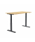 Sitz-Steh-Schreibtisch FLEX MODUL, elektrisch h&ouml;henverstellbar, 60,5-125,5cm (H), 180x80cm (BxT), rechteckig, buche / schwarz