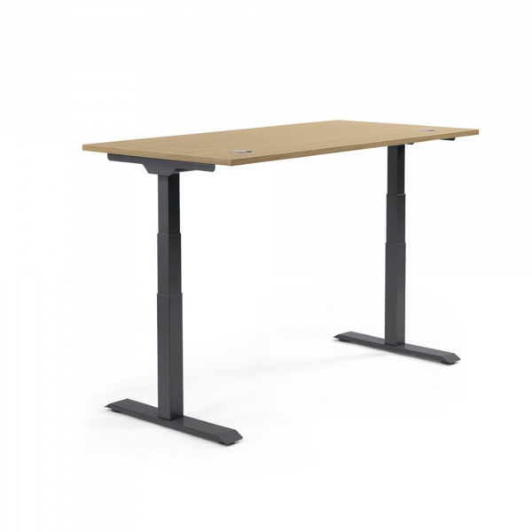 4003969134034 - Sitz-Steh-Schreibtisch Flex Modul 810061571 elektrisch höhenverstellbar 605-1255cm (H) 120x80cm (BxT) rechteckig eiche hel