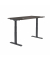 Sitz-Steh-Schreibtisch Flex Modul, elektrisch höhenverstellbar, 60,5-125,5cm (H), 160x80cm (BxT), rechteckig, eiche dunkel / sch