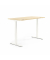 Sitz-Steh-Schreibtisch FLEX MODUL, elektrisch h&ouml;henverstellbar, 60,5-125,5cm (H), 180x80cm (BxT), rechteckig, ahorn / wei&szlig;