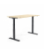 Sitz-Steh-Schreibtisch FLEX MODUL, elektrisch h&ouml;henverstellbar, 60,5-125,5cm (H), 180x80cm (BxT), rechteckig, ahorn / schwarz