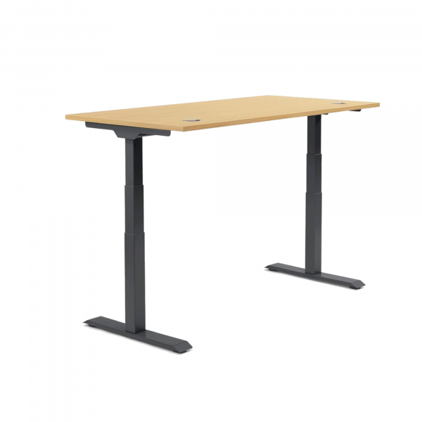 4003969134218 - Sitz-Steh-Schreibtisch Flex Modul 810061572 elektrisch höhenverstellbar 605-1255cm (H) 120x80cm (BxT) rechteckig buche   S