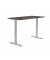 Sitz-Steh-Schreibtisch Flex Modul, elektrisch höhenverstellbar, 60,5-125,5cm (H), 160x80cm (BxT), rechteckig, eiche dunkel / alu