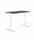 Sitz-Steh-Schreibtisch Flex Modul, elektrisch höhenverstellbar, 60,5-125,5cm (H), 200x80cm (BxT), rechteckig, eiche dunkel / wei