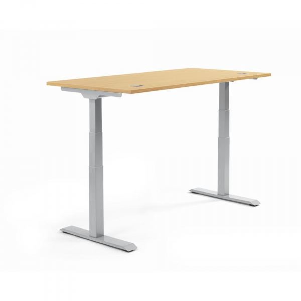 4003969134539 - Sitz-Steh-Schreibtisch Flex Modul 810060772 elektrisch höhenverstellbar 605-1255cm (H) 120x80cm (BxT) rechteckig buche   