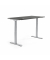Sitz-Steh-Schreibtisch FLEX MODUL, elektrisch h&ouml;henverstellbar, 60,5-125,5cm (H), 160x80cm (BxT), rechteckig, anthrazit / alusil