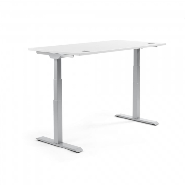 4003969134683 - Sitz-Steh-Schreibtisch Flex Modul 810060901 elektrisch höhenverstellbar 605-1255cm (H) 180x80cm (BxT) rechteckig weiß   A