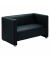Sofa Kunstleder 1250x700x700mm schwarz