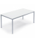 Konferenztisch BASE MODUL 810061901, 72cm (H), 140x80cm (BxT), rechteckig, weiß / silber