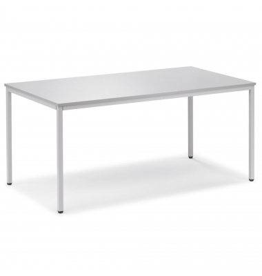 Konferenztisch BASE MODUL, 72cm (H), 160x80cm (BxT), rechteckig, lichtgrau / lichtgrau