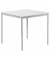 Konferenztisch BASE MODUL 810062301, 72cm (H), 80x80cm (BxT), rechteckig, weiß / silber