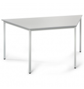Konferenztisch BASE MODUL, 72cm (H), 160/80x69cm (BxT), 3 Personen, Trapezform, lichtgrau / lichtgrau
