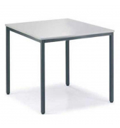 Konferenztisch BASE MODUL 810063881, 72cm (H), 80x80cm (BxT), rechteckig, lichtgrau / anthrazit