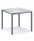 Konferenztisch BASE MODUL 810063881, 72cm (H), 80x80cm (BxT), rechteckig, lichtgrau / anthrazit