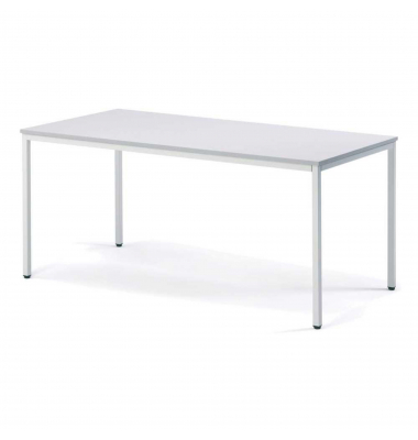Konferenztisch BASE MODUL, 72cm (H), 160x60cm (BxT), rechteckig, lichtgrau / lichtgrau