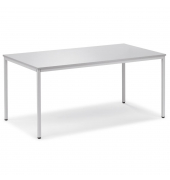Konferenztisch BASE MODUL, 72cm (H), 120x60cm (BxT), rechteckig, lichtgrau / lichtgrau