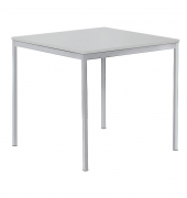 Konferenztisch BASE MODUL, 72cm (H), 80x80cm (BxT), rechteckig, lichtgrau / lichtgrau