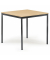 Konferenztisch BASE MODUL, 72cm (H), 80x80cm (BxT), rechteckig, buche / anthrazit