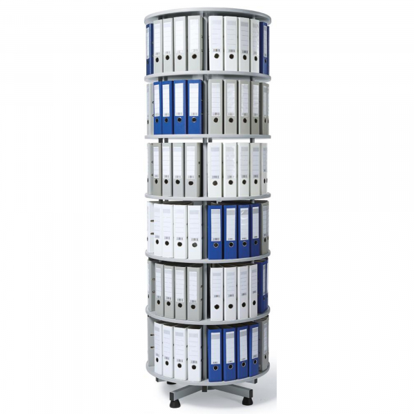 4003969135314 - Ordnerdrehsäule 845013881 lichtgrau 6 Etagen bis zu 216 Ordner 239x100cm (HxØ) 4003969135314 Soennecken