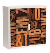 easyOffice Industrial Rollladenschrank 61194 1 Fachboden 110,0 x 41,5 x 104,0 cm