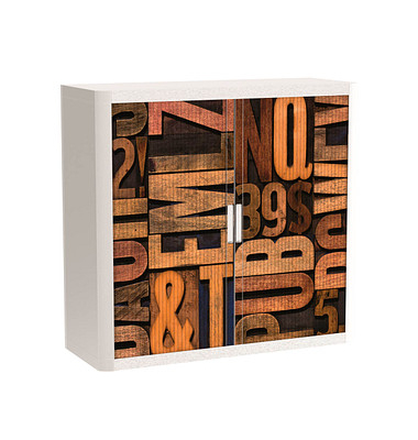 easyOffice Industrial Rollladenschrank 61194 1 Fachboden 110,0 x 41,5 x 104,0 cm