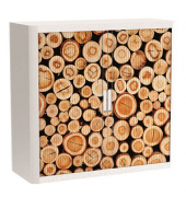 easyOffice Industrial Rollladenschrank 61804 1 Fachboden 110,0 x 41,5 x 104,0 cm