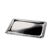 Servierplatten SCHÖNER ESSEN silber 35,0 x 24,0 cm