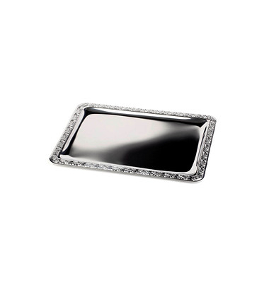 Servierplatten SCHÖNER ESSEN silber 35,0 x 24,0 cm