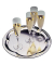 Servierplatte silber 35,0 x 35,0 cm
