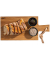 Servierplatte SIMPLY WOOD braun 35,0 x 17,0 cm