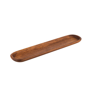 Servierplatte braun 37,0 x 8,0 cm