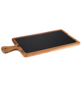 Servierplatte braun, schwarz 33,0 x 20,0 cm