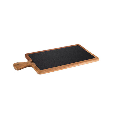 Servierplatte braun, schwarz 33,0 x 20,0 cm