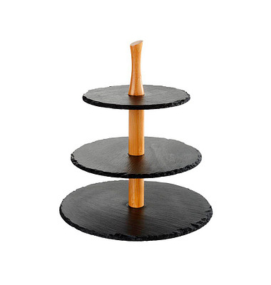 Etagere braun, schwarz 34,0 cm